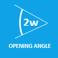Opening angle